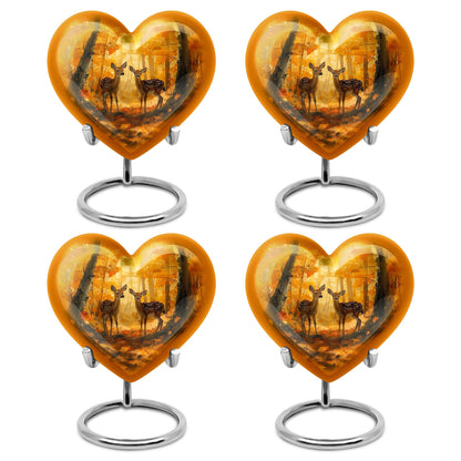 Deer Family Theme 3 Inch Keepsake Pack of 4