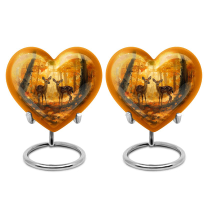 Deer Family Theme 3 Inch Keepsake Pack of 2