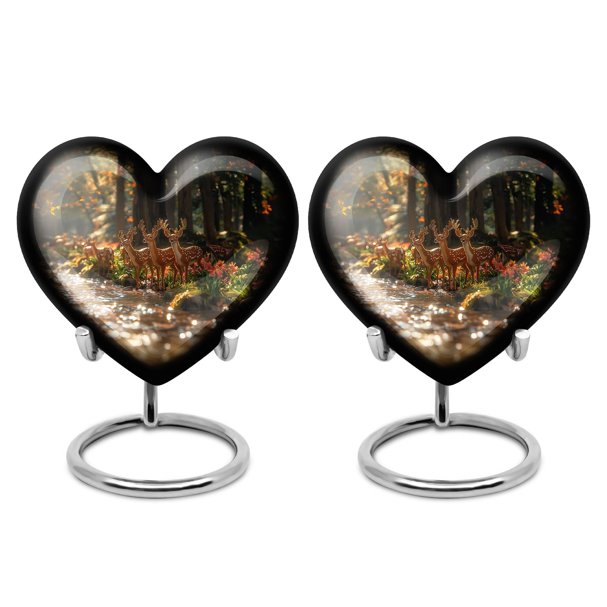 Deer Family Theme 3 Inch Keepsake Pack of 2