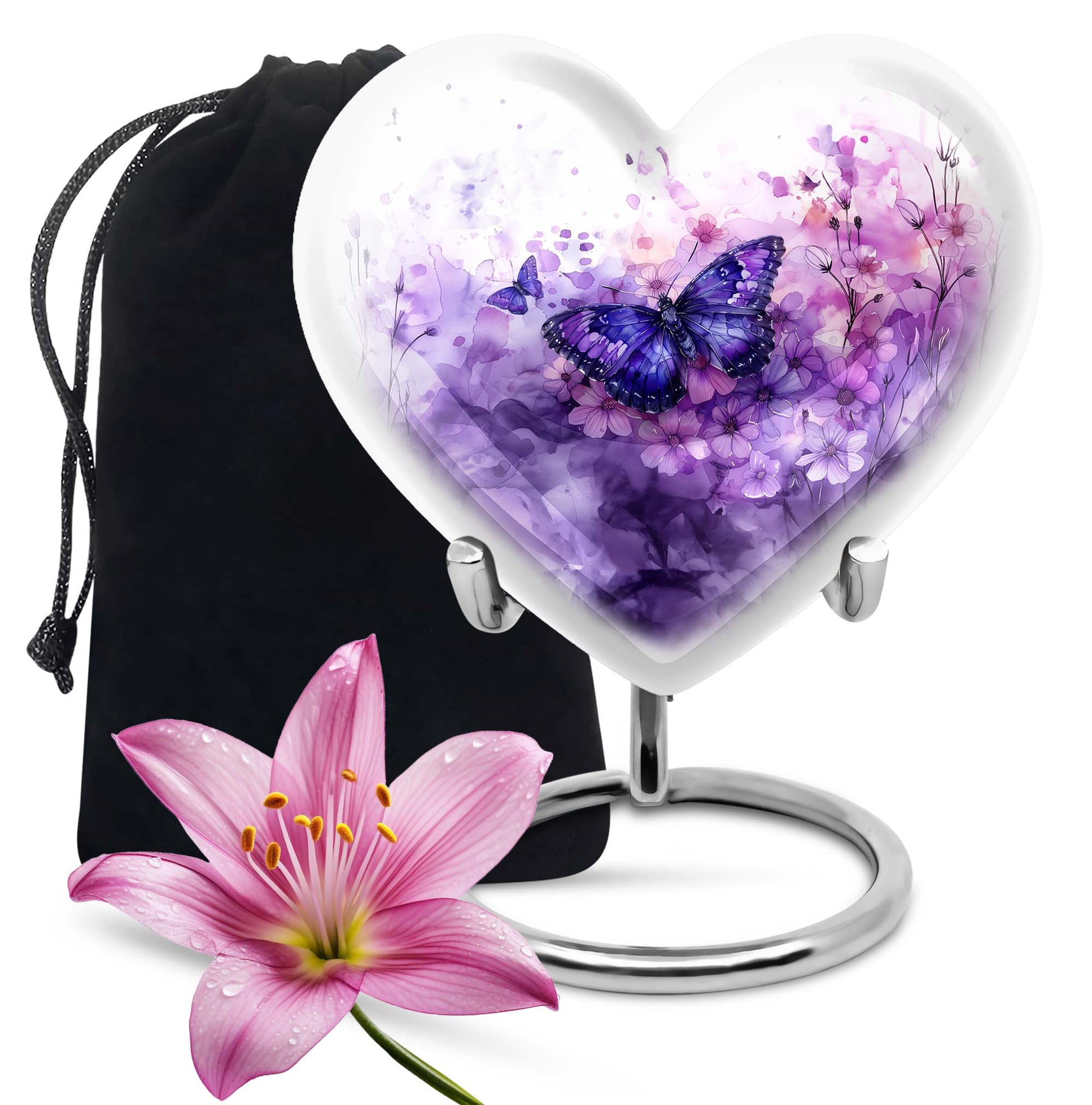 Butterfly Theme Large Urn 10 Inch