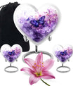 Butterfly Theme Large Urn With 2 Keepsake Urn