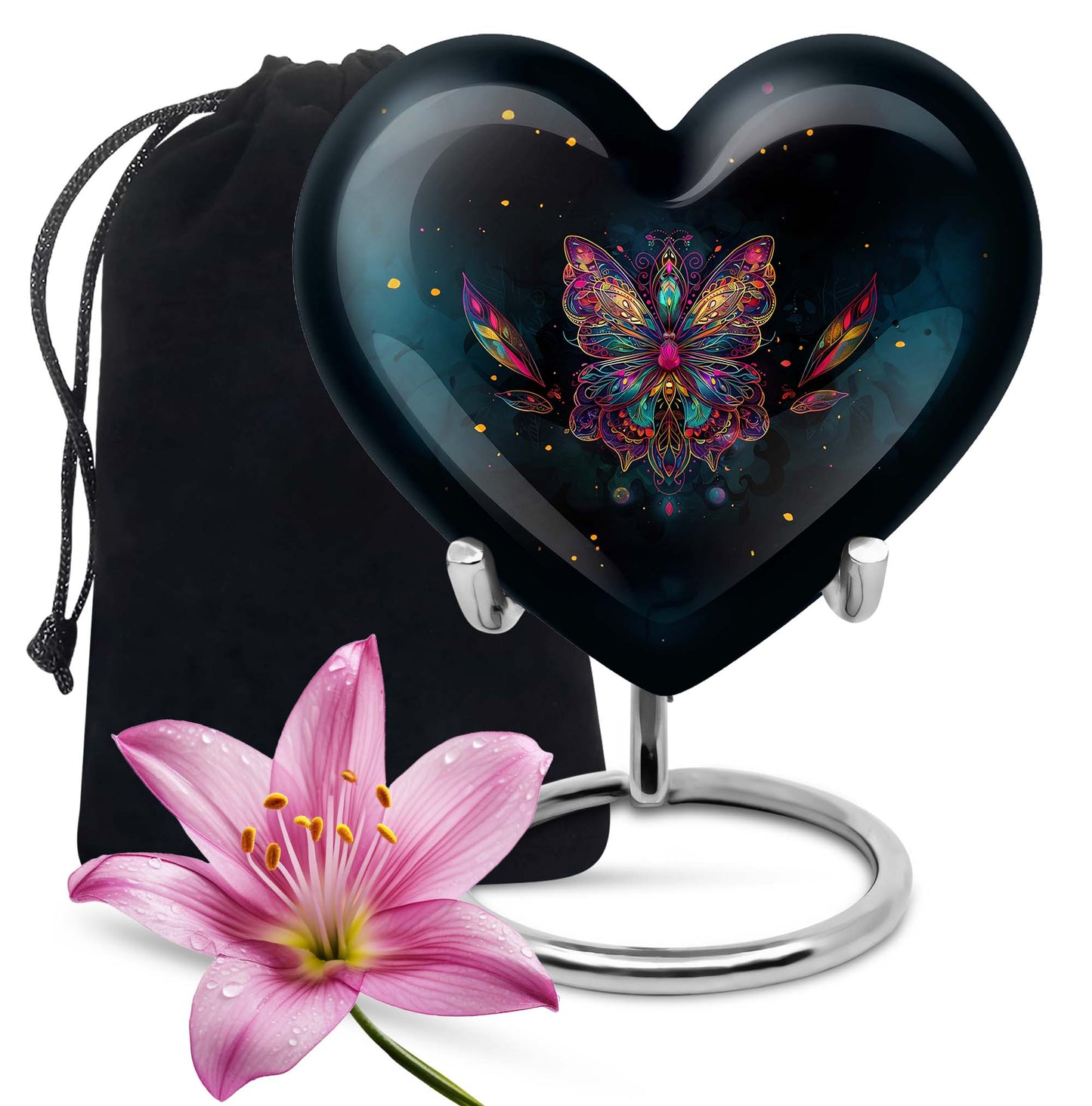 Butterfly Theme Large Urn 10 Inch