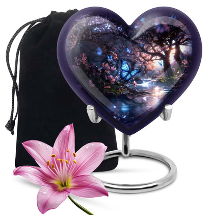 Butterfly Theme Large Urn 10 Inch