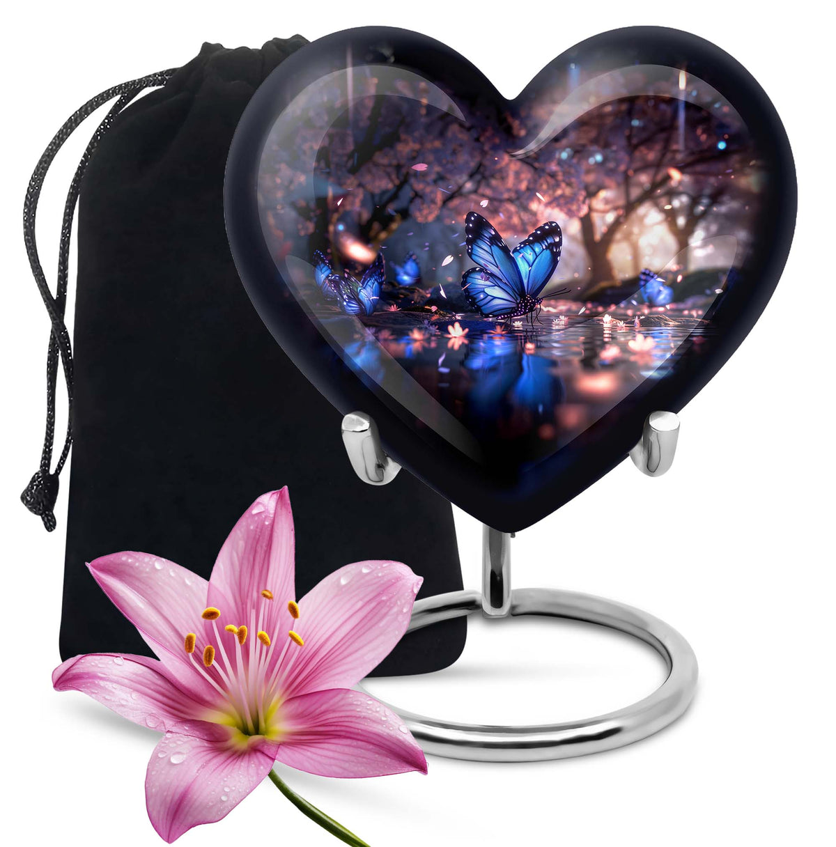 Butterfly Theme Large Urn 10 Inch