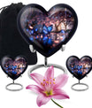 Butterfly Theme Large Urn With 2 Keepsake Urn