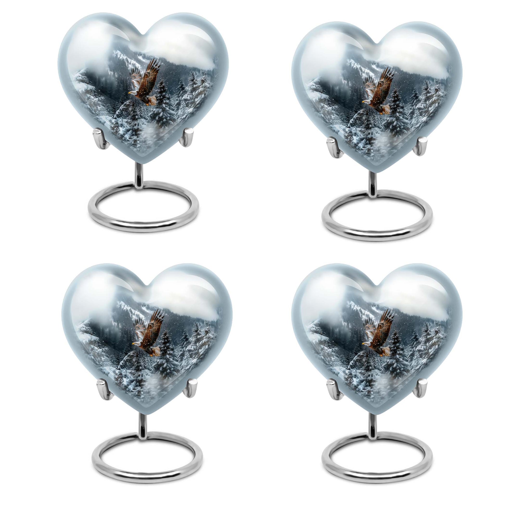 Eagle Theme 3 Inch Keepsake Pack of 4