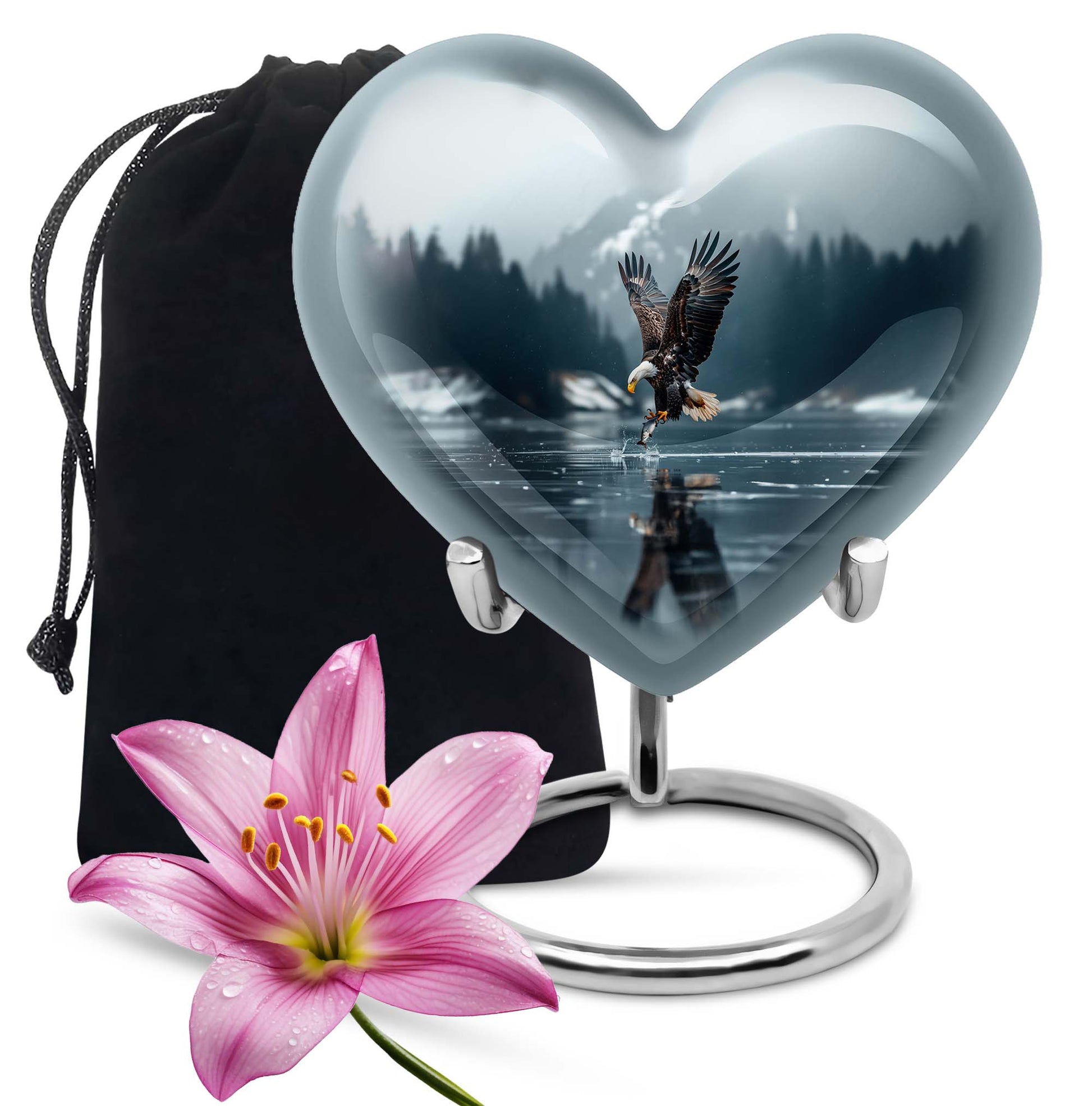 Eagle Theme Large Urn 10 Inch