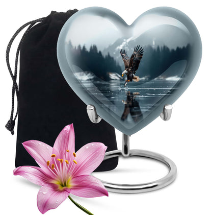 Eagle Theme Large Urn 10 Inch