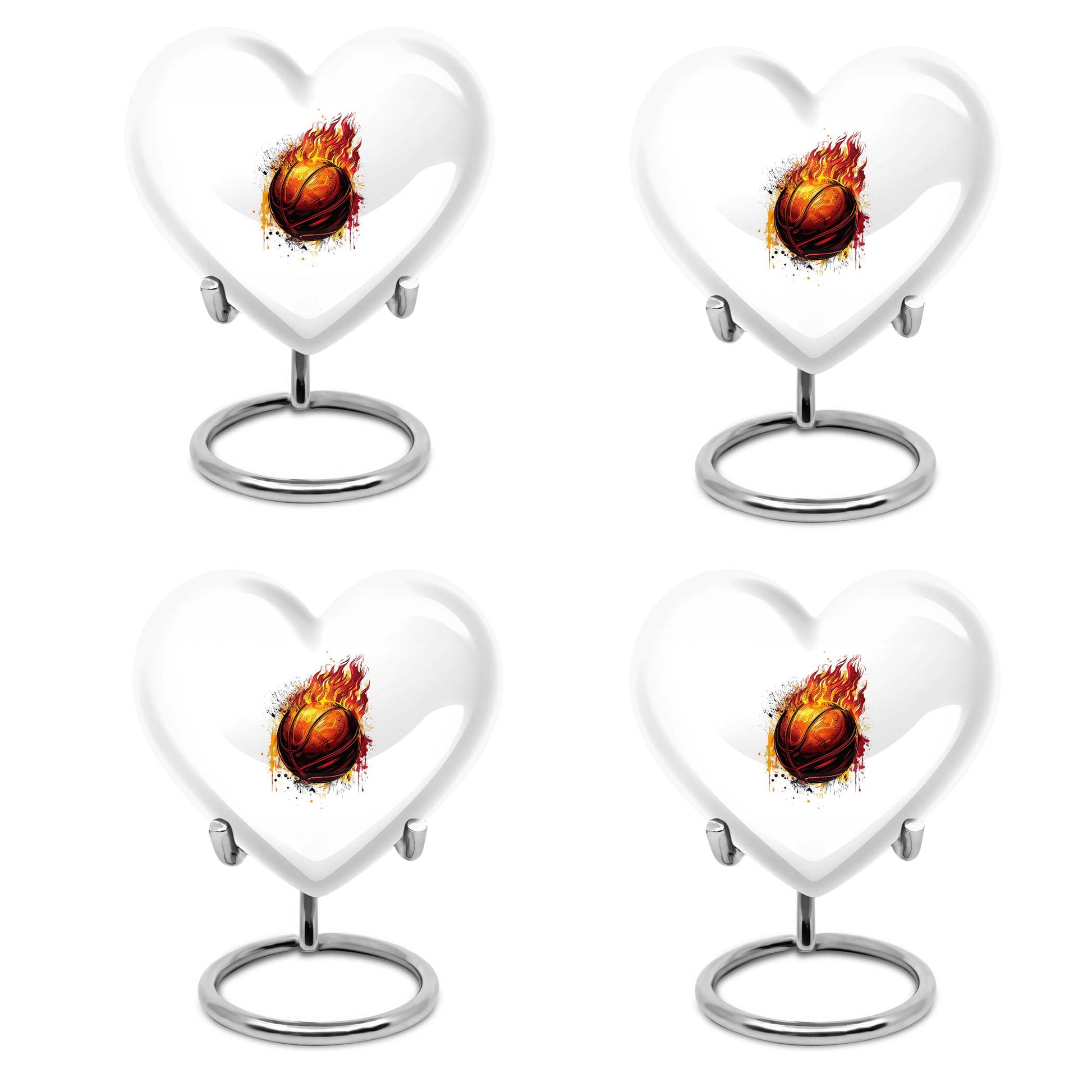 Basketball Theme 3 Inch Keepsake Pack of 4