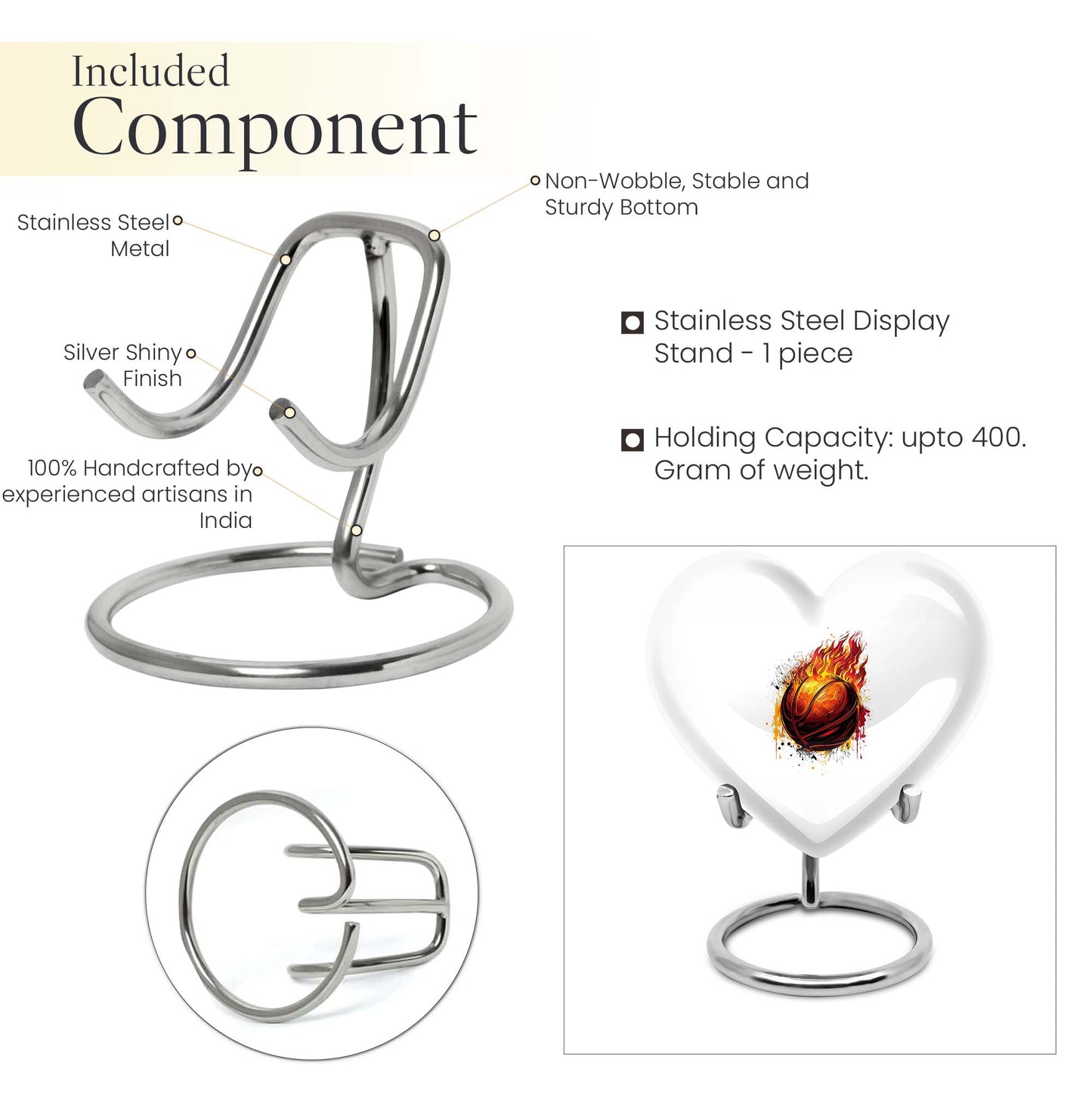 baskteball design cremation dad urn