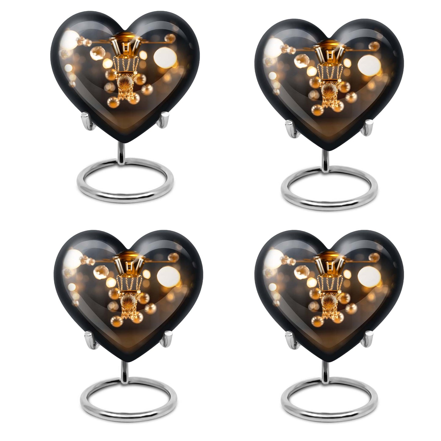 Basketball Theme 3 Inch Keepsake Pack of 4