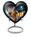 10 inch heart-shaped basketball urn 
