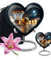 Basketball Theme Large Urn With 1 Keepsake Urn