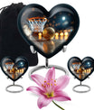 Basketball Theme Large Urn With 2 Keepsake Urn