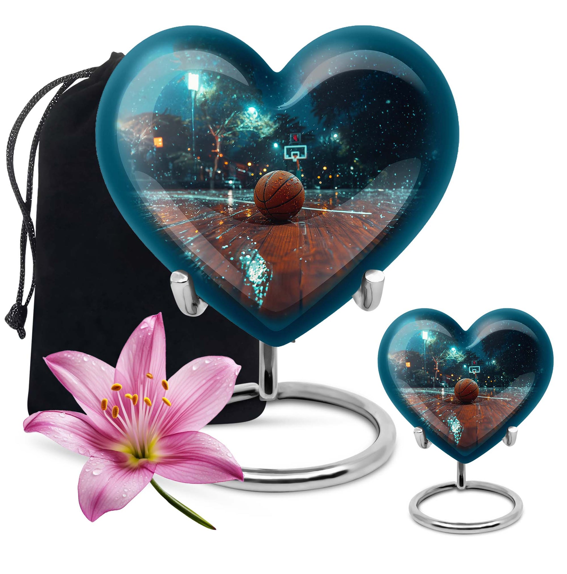 10-inch Heart-shaped Basketball Urn, Gramophone 