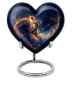 heart shaped basketball urn