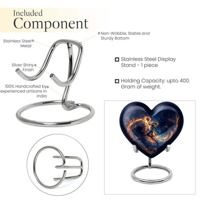 heart shaped basketball urn