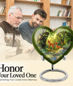 10-inch heart-shaped deer urn