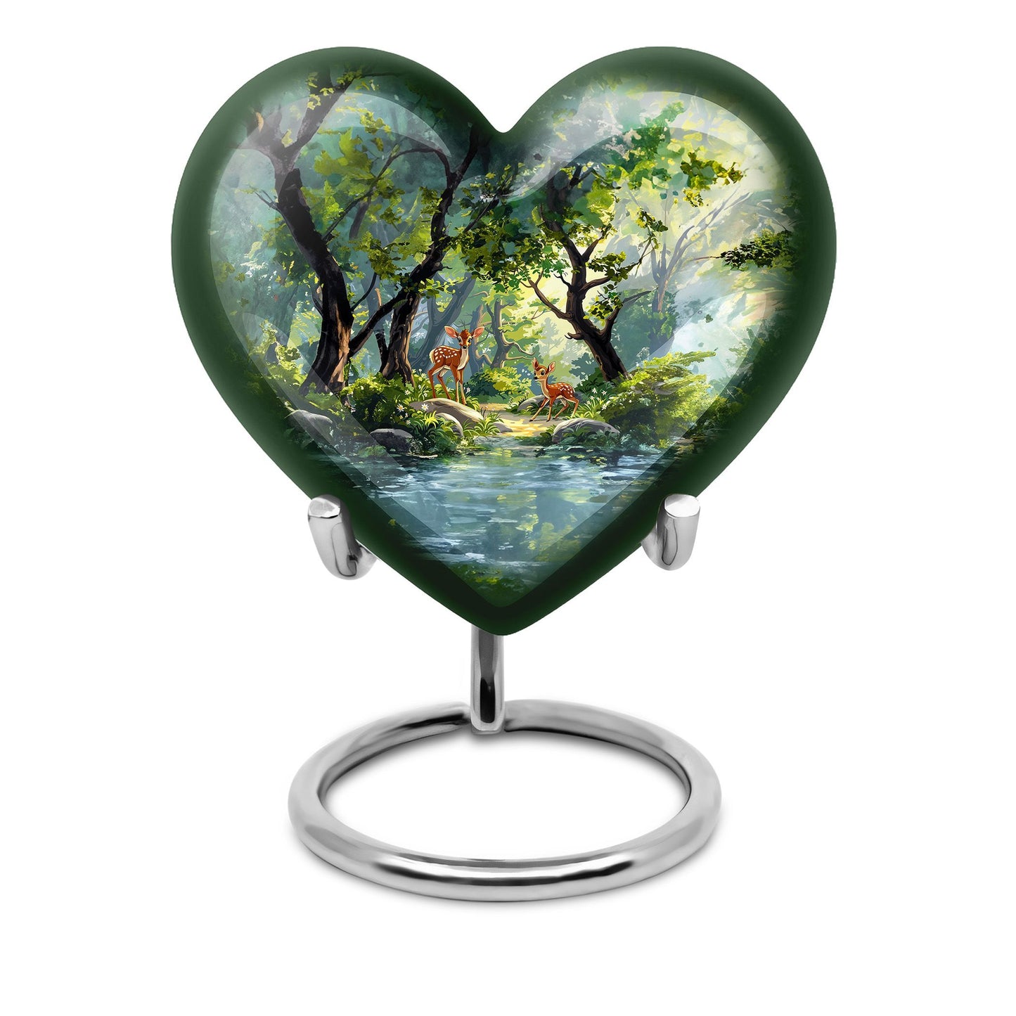 Deer Heart Urn with Gramophone