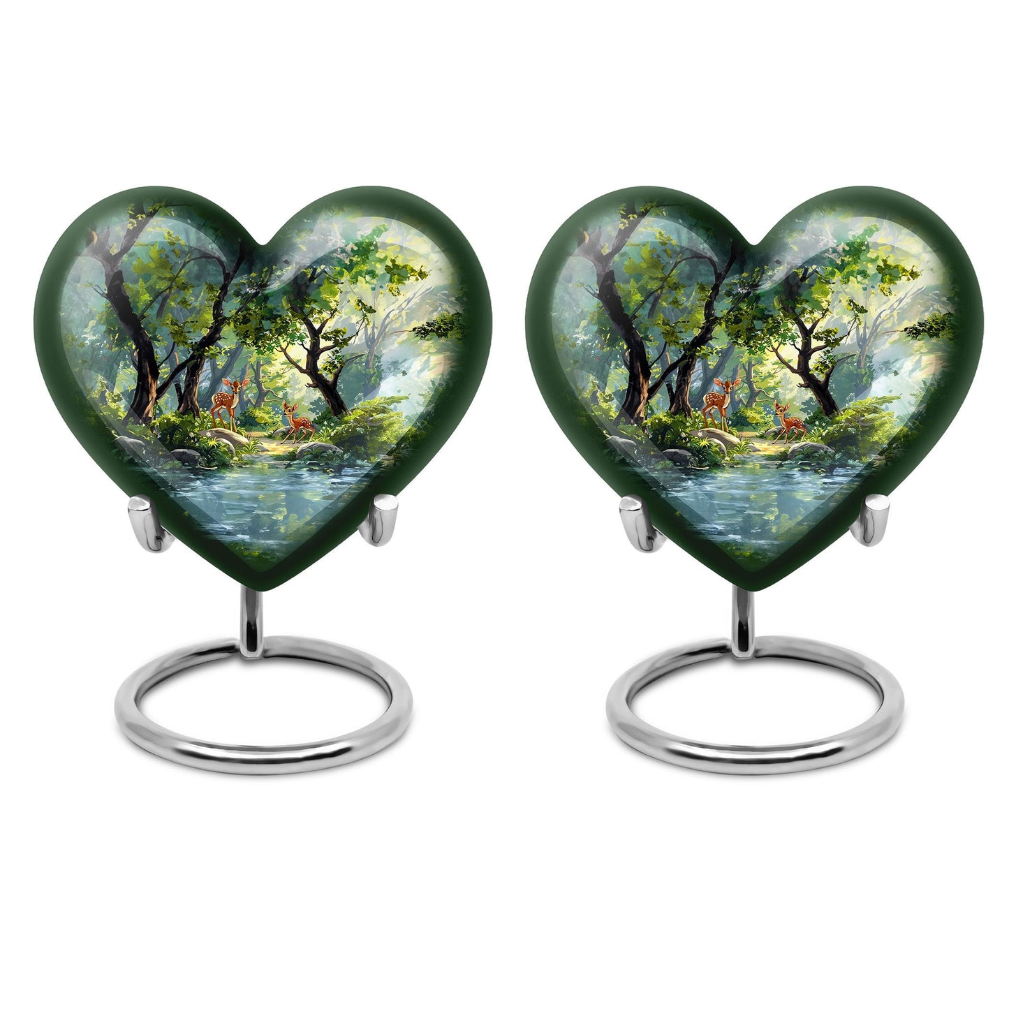 Deer Heart Urn with Gramophone