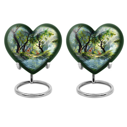 Deer Heart Urn with Gramophone