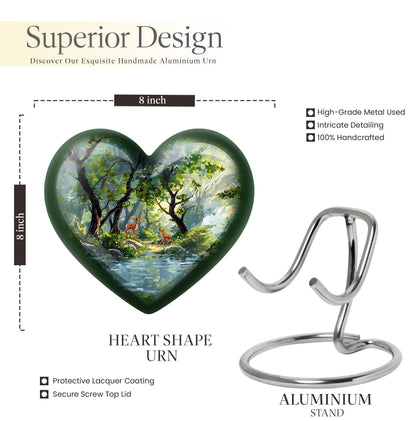 Deer Heart Urn with Gramophone