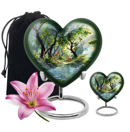 Deer Heart Urn with Gramophone