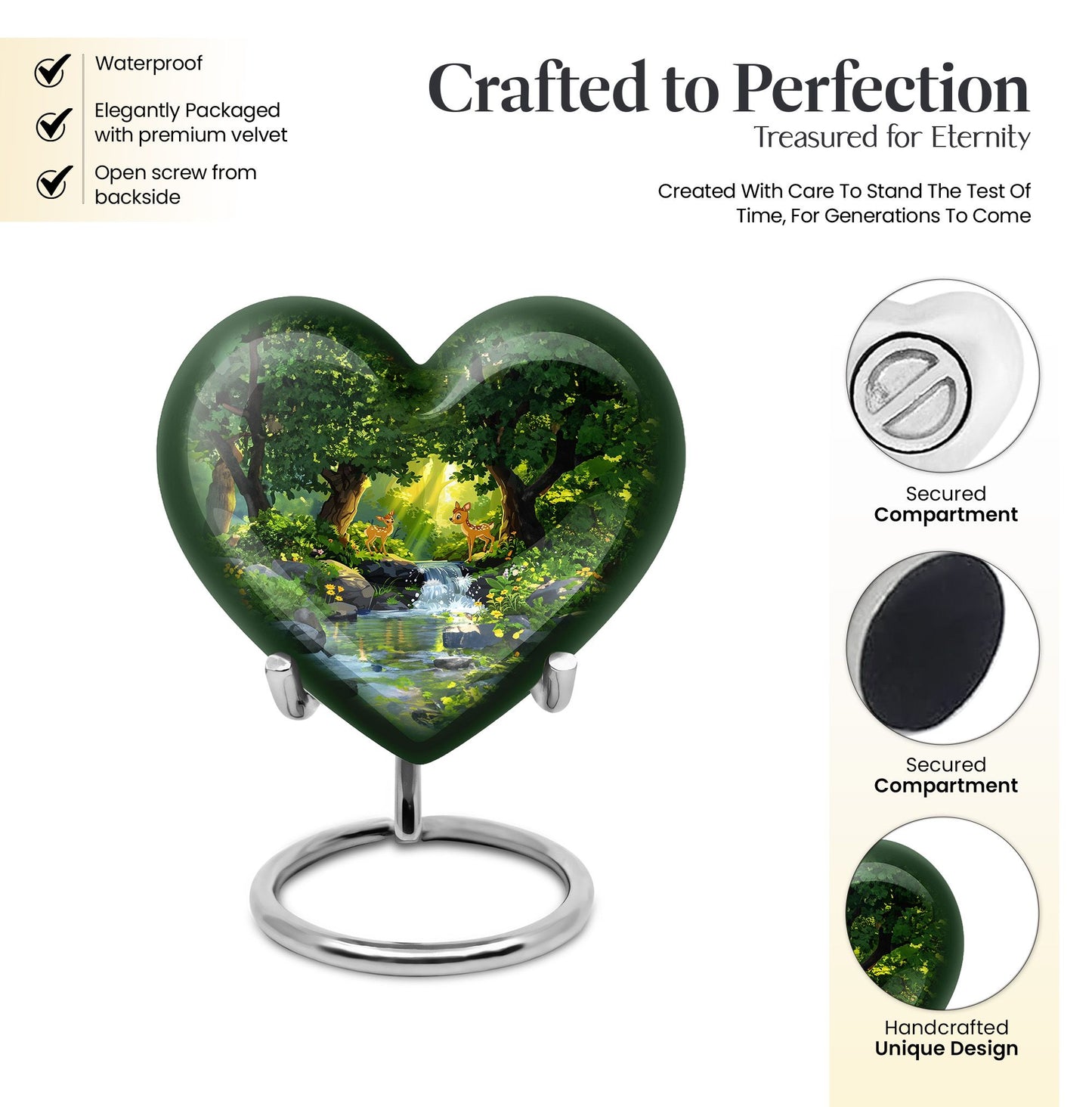 Deer Heart Urn