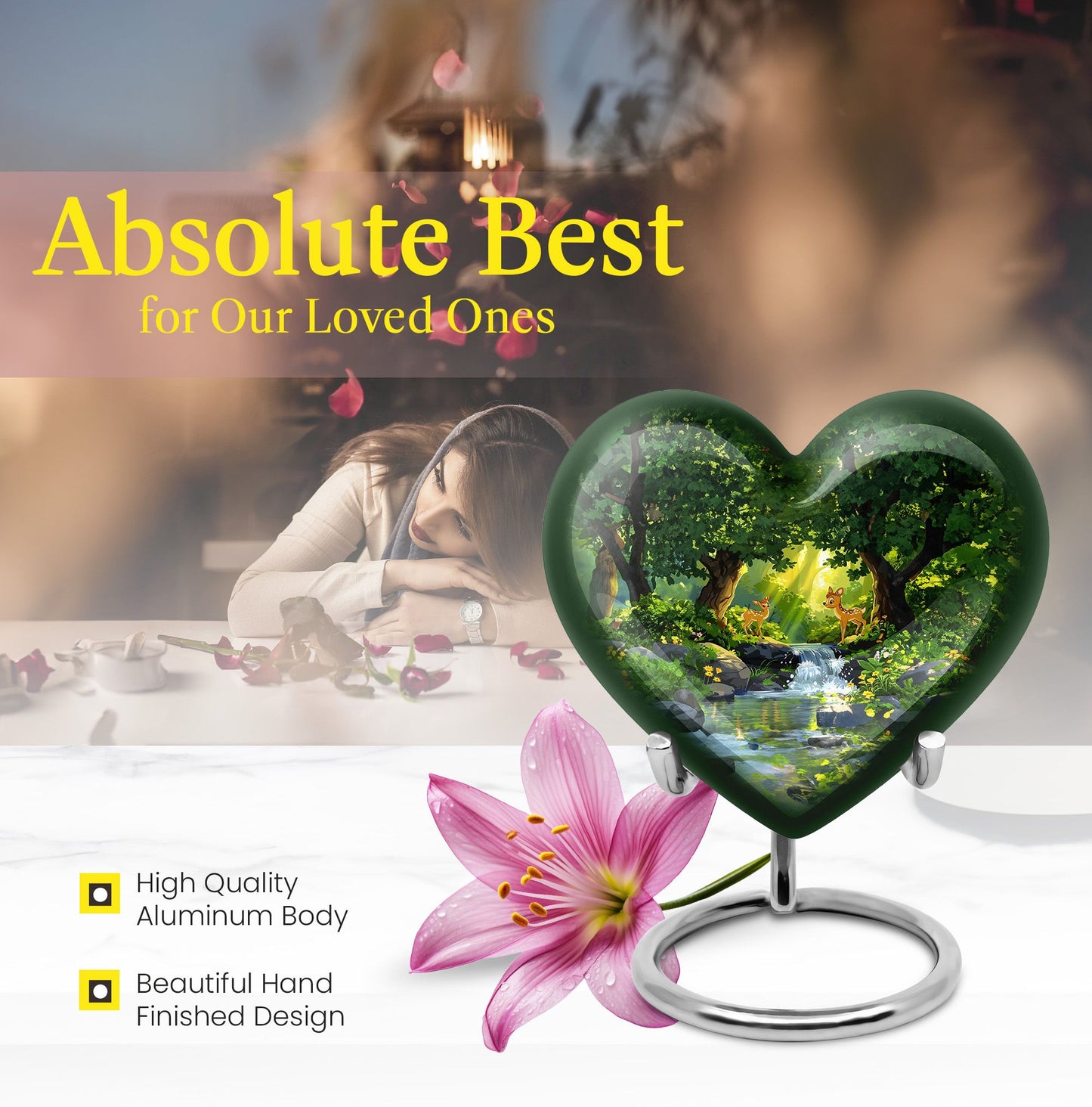 Deer Heart Urn