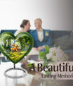 Deer Themed Heart Memorial Urn