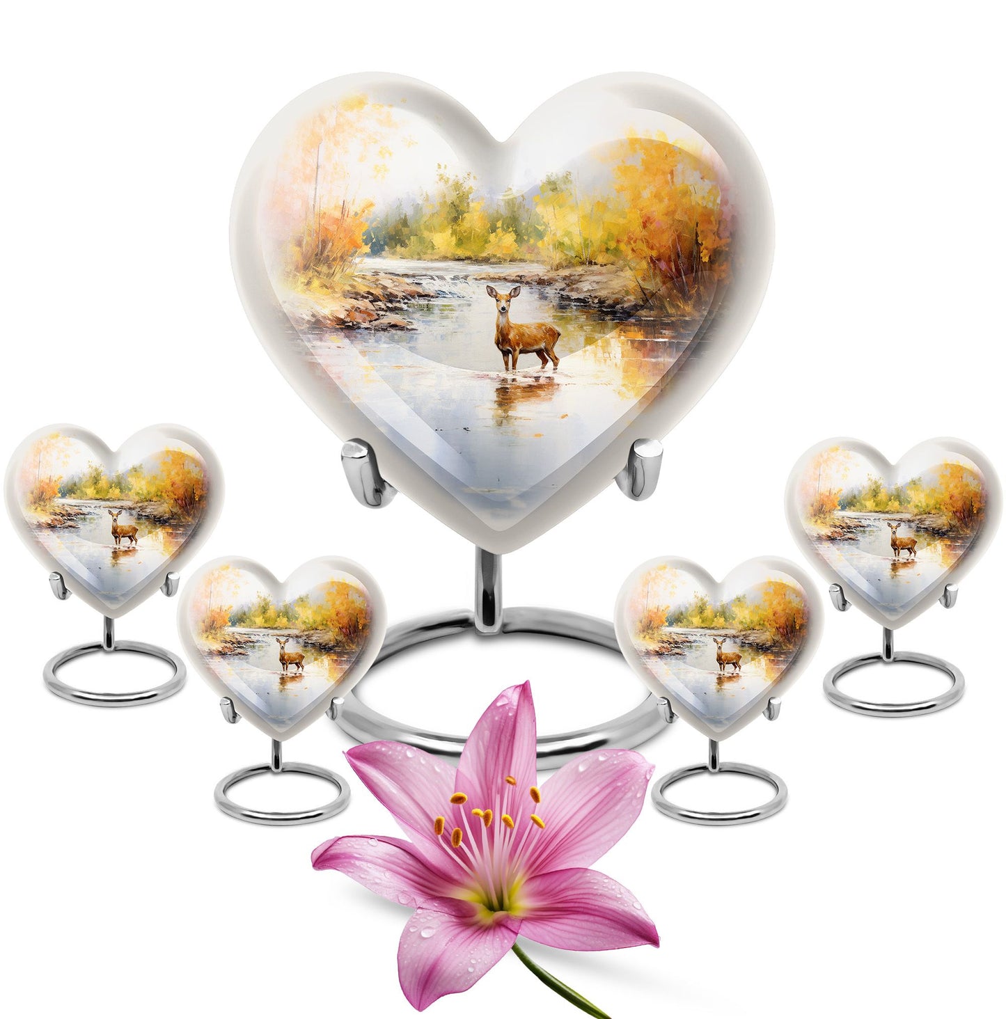  gramophone-themed deer urn for female ashes