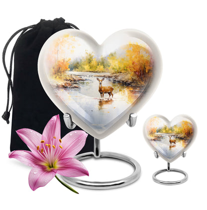  gramophone-themed deer urn for female ashes