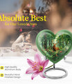 Engraved Hearts themed deer memorial urn