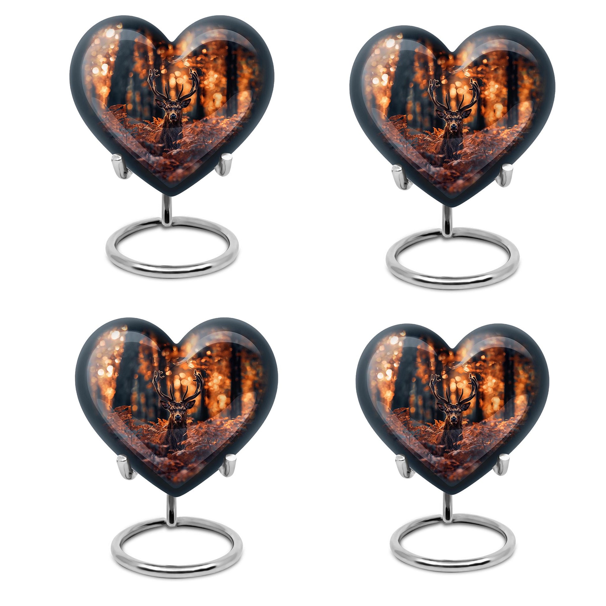 Deer Theme 3 Inch Keepsake Pack of 4