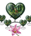 Deer Theme Large Urn With 4 Keepsake Urn