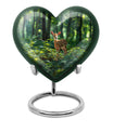 10-inch heart-shaped gramophone deer urn