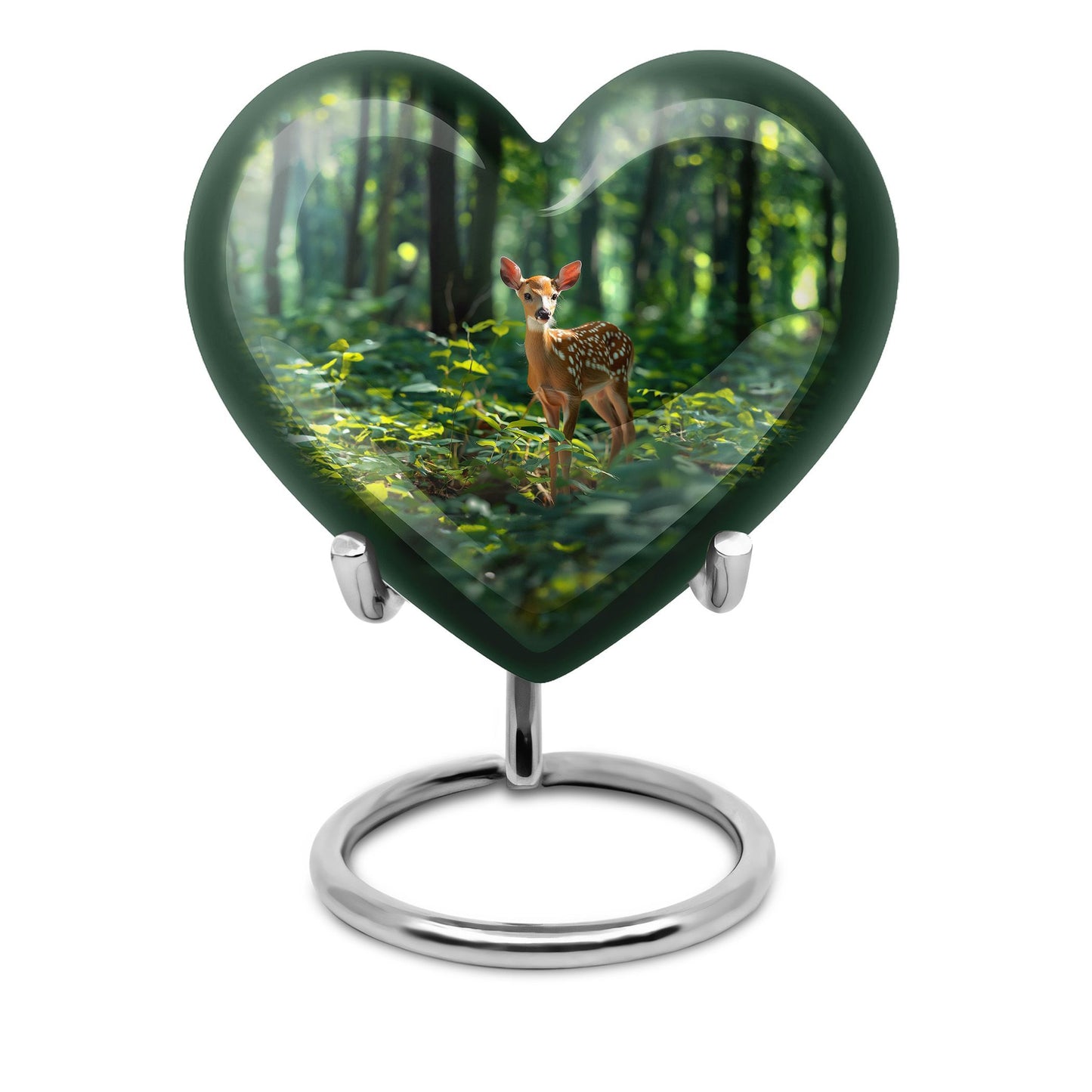 10-inch heart-shaped gramophone deer urn