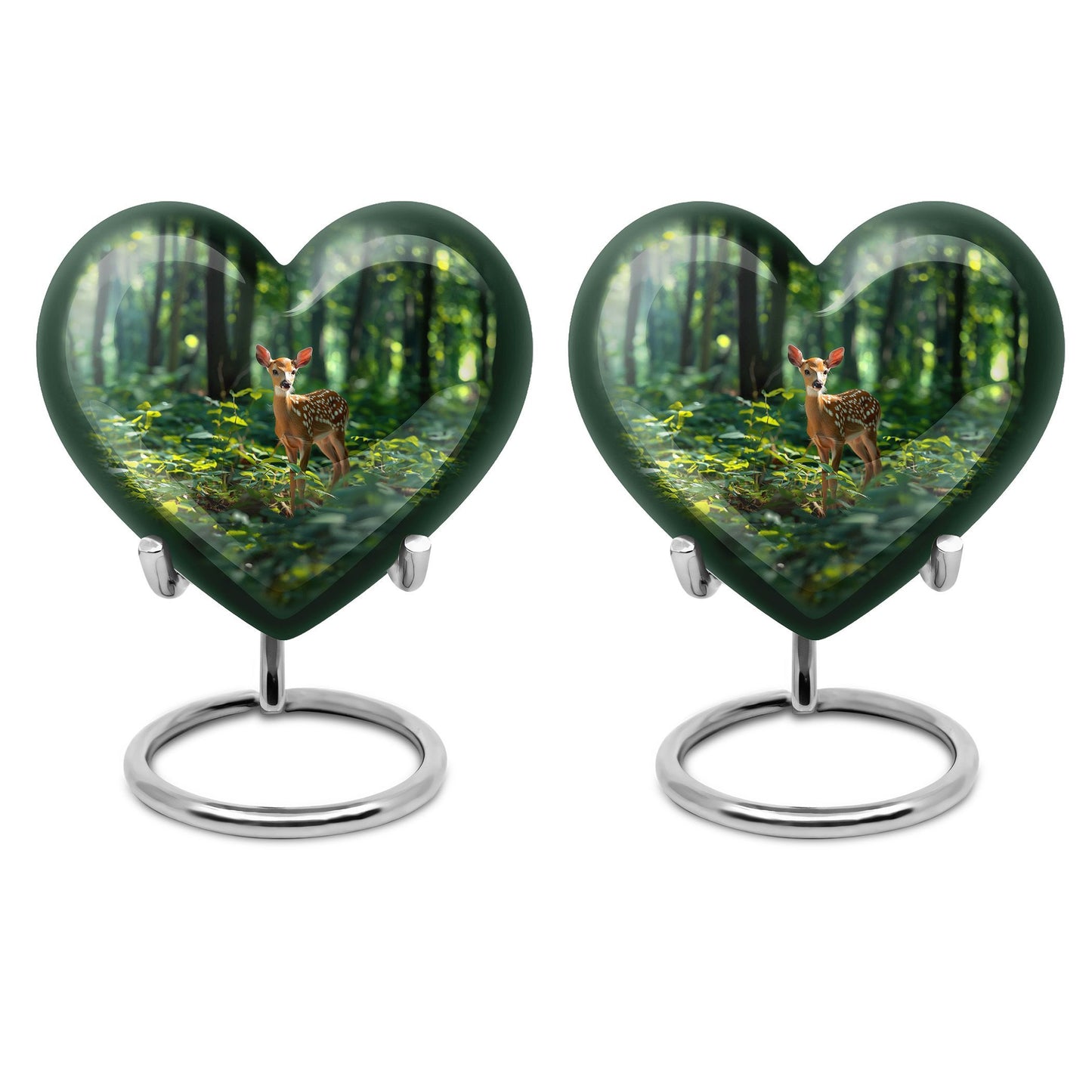 10-inch heart-shaped gramophone deer urn