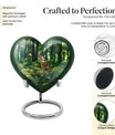 10-inch heart-shaped gramophone deer urn