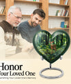 10-inch heart-shaped gramophone deer urn