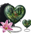 10-inch heart-shaped gramophone deer urn