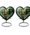 heart-shaped deer urn