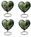 heart-shaped deer urn