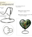heart-shaped deer urn