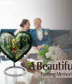 heart-shaped deer urn