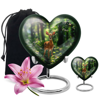 10 inch large Urn with 1 Keepsake 3 Inch Urn