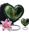 Deer Theme Large Urn With 1 Keepsake Urn