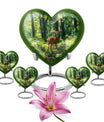 Deer Theme Large Urn With 4 Keepsake Urn