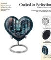 10-inch heart-shaped deer urn for human ashes