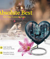 10-inch heart-shaped deer urn for human ashes